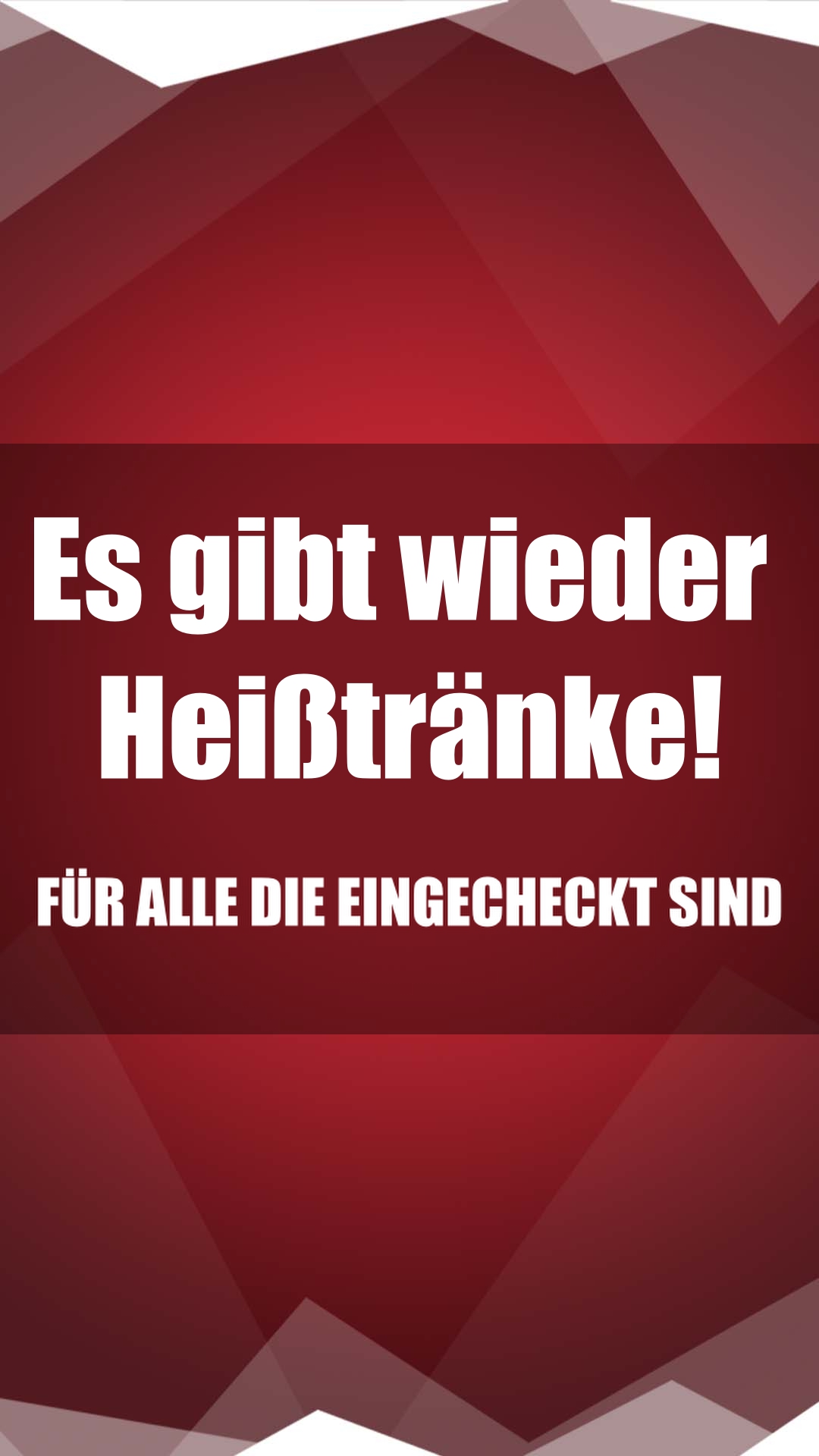 Es gibt wieder Kaffee